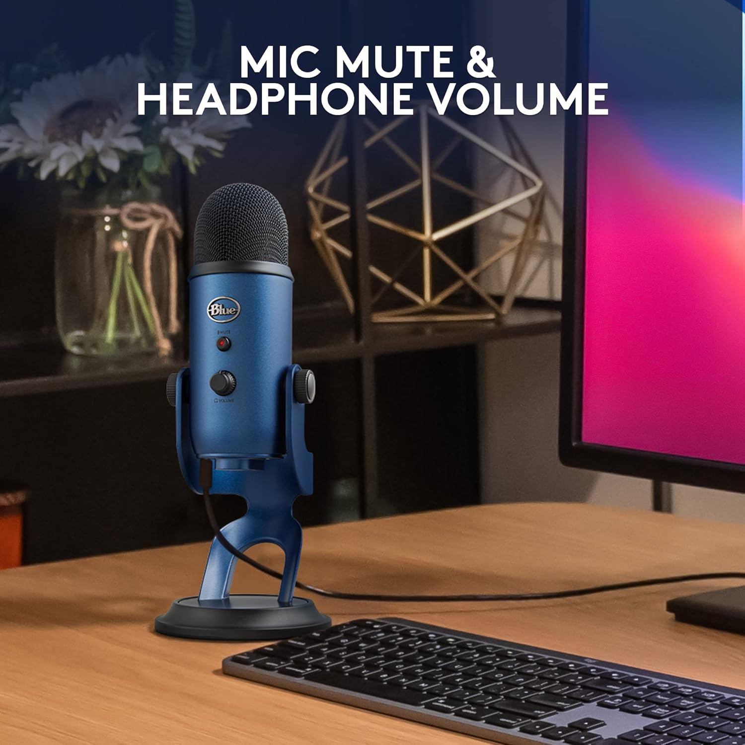Buy Logitech,Logitech for Creators Blue Yeti USB Microphone – Blue - Gadcet UK | UK | London | Scotland | Wales| Near Me | Cheap | Pay In 3 | Microphones